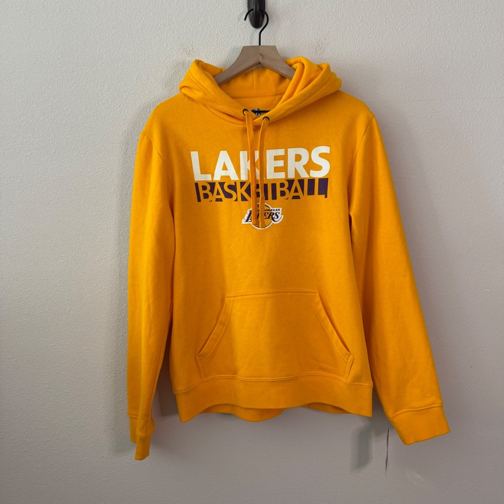 NBA Mens Cotton Lakers Basketball Hoodie Size Medium Sporty Streetwear Casual